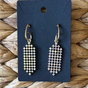 Elegant Gold and Silver Dangle Earrings